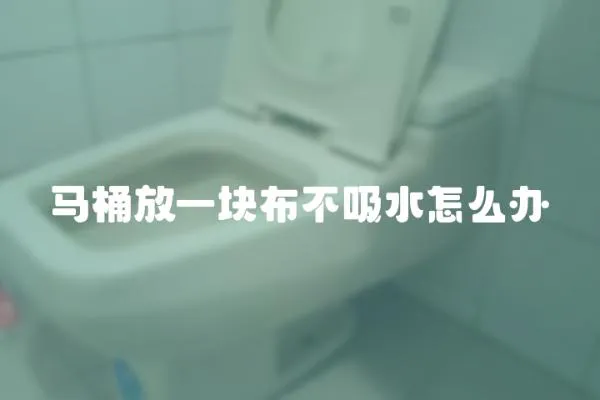 马桶放一块布不吸水怎么办