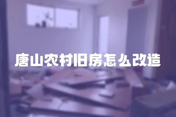 唐山農(nóng)村舊房怎么改造