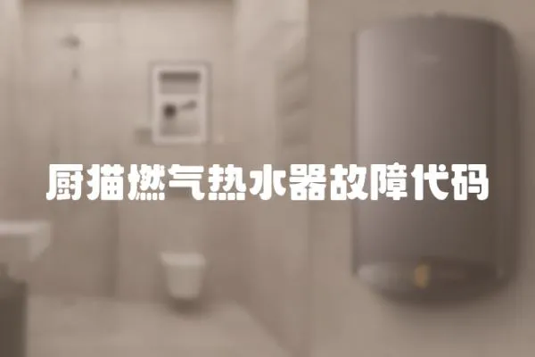 厨猫燃气热水器故障代码