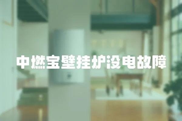 中燃寶壁掛爐沒電故障