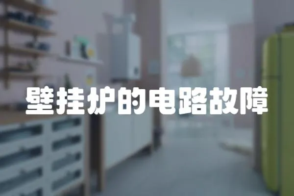 壁掛爐的電路故障