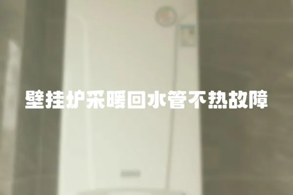 壁掛爐采暖回水管不熱故障