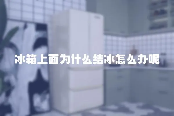 冰箱上面為什么結冰怎么辦呢