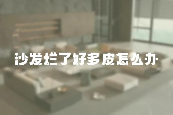 沙發爛了好多皮怎么辦