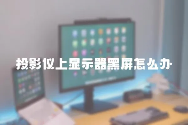 投影儀上顯示器黑屏怎么辦