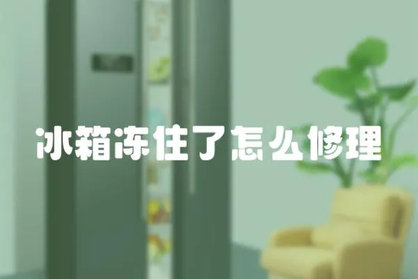 冰箱凍住了怎么修理