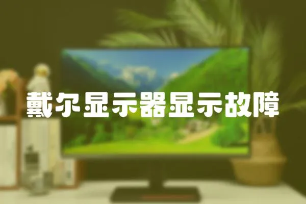 戴爾顯示器顯示故障