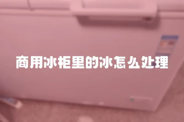 商用冰柜里的冰怎么處理