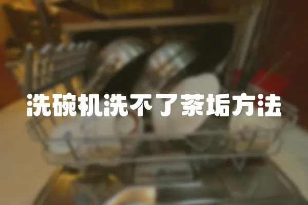 洗碗機洗不了茶垢方法