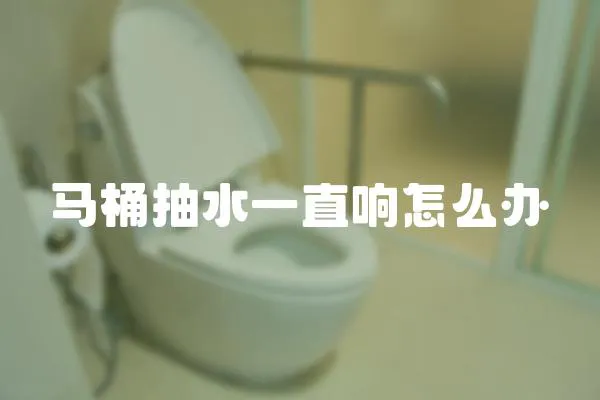 馬桶抽水一直響怎么辦