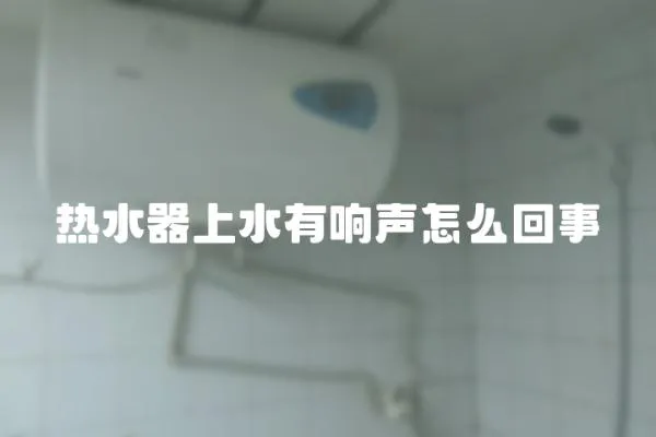 热水器上水有响声怎么回事