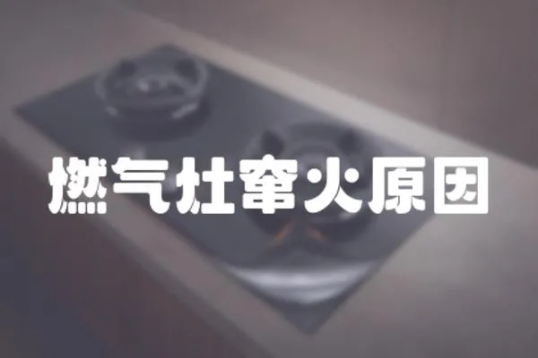 燃氣灶竄火原因