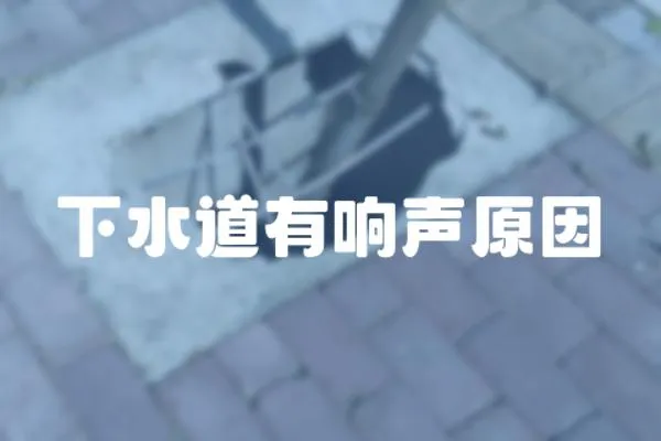 下水道有響聲原因
