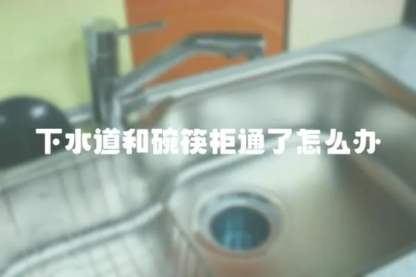 下水道和碗筷柜通了怎么辦