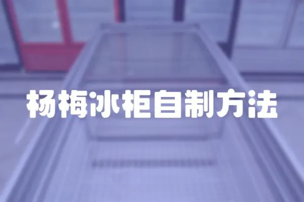 楊梅冰柜自制方法