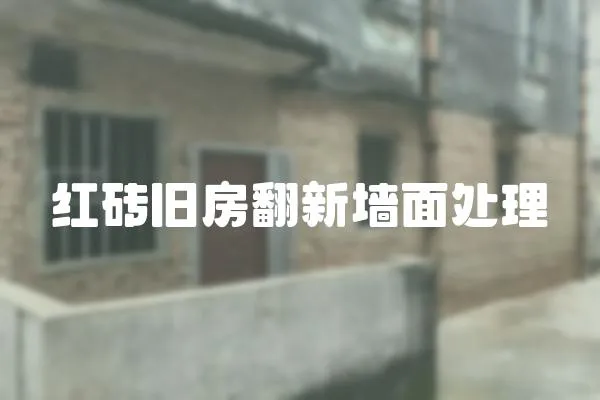 紅磚舊房翻新墻面處理