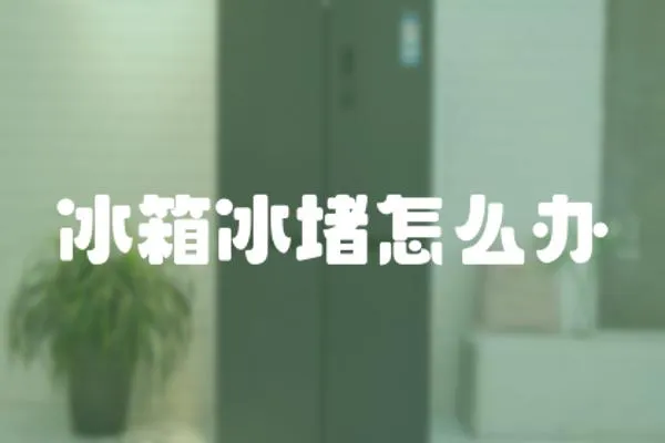 冰箱冰堵怎么辦