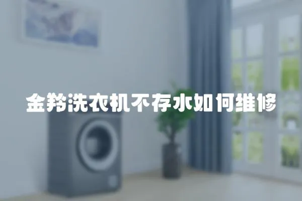 金羚洗衣機不存水如何維修