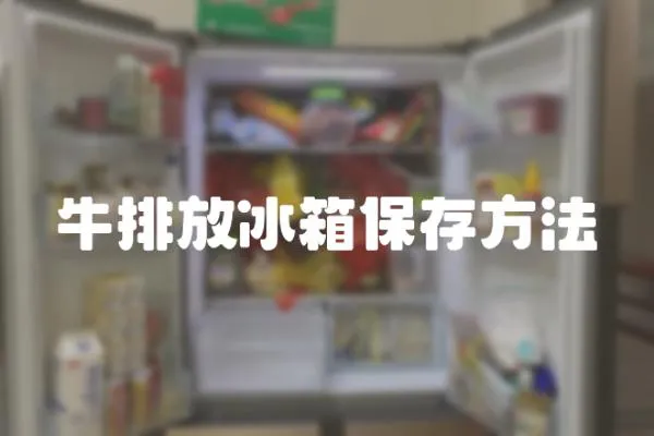 牛排放冰箱保存方法