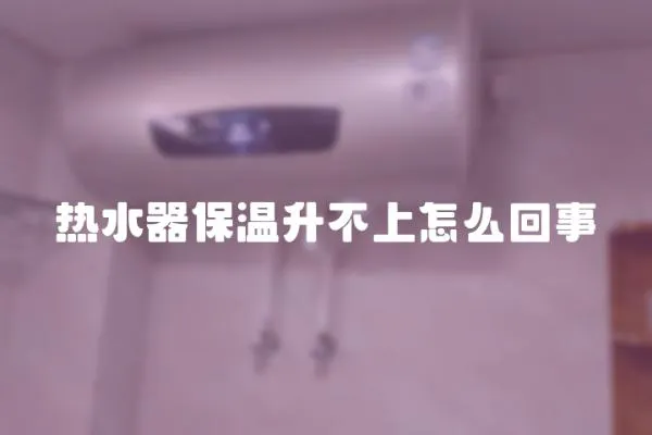 熱水器保溫升不上怎么回事
