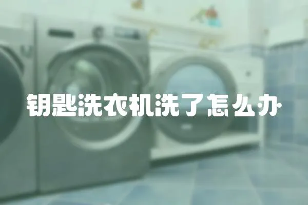 鑰匙洗衣機(jī)洗了怎么辦