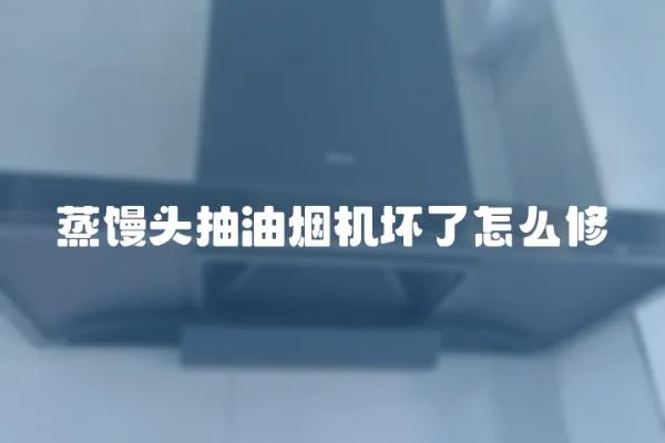 蒸饅頭抽油煙機壞了怎么修