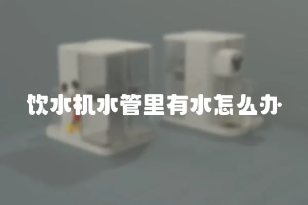 飲水機(jī)水管里有水怎么辦