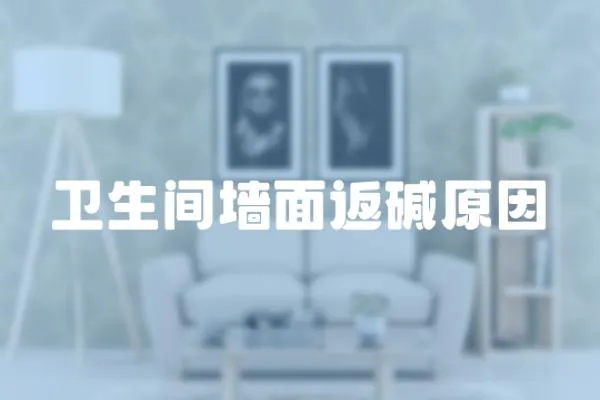 衛生間墻面返堿原因