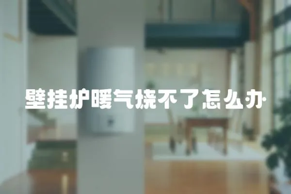 壁掛爐暖氣燒不了怎么辦