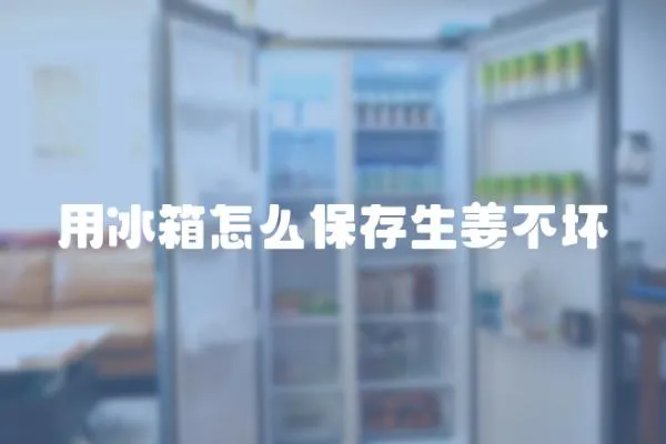 用冰箱怎么保存生姜不壞