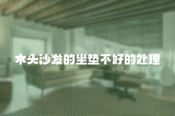 木頭沙發的坐墊不好的處理