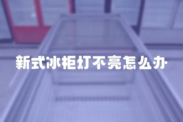 新式冰柜燈不亮怎么辦