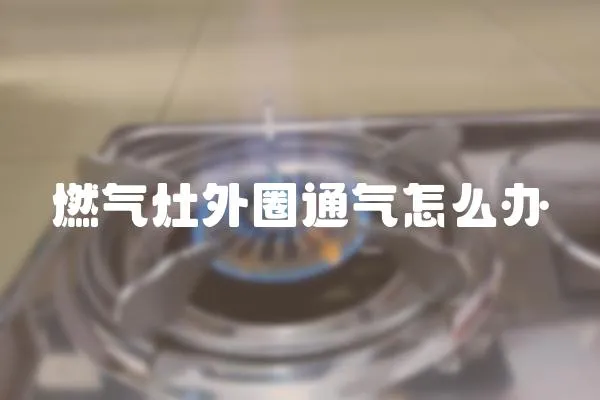 燃?xì)庠钔馊ν庠趺崔k