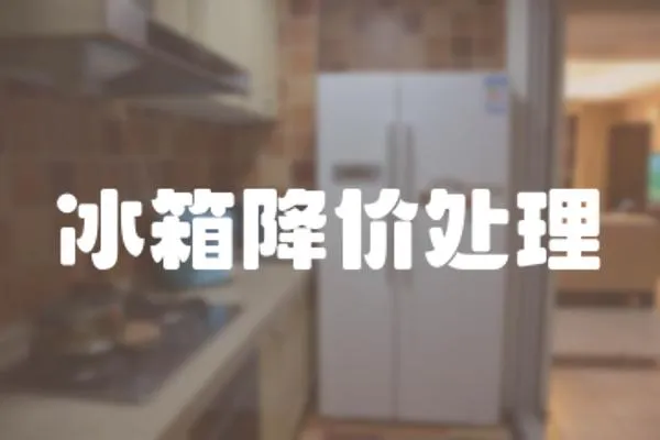 冰箱降價處理