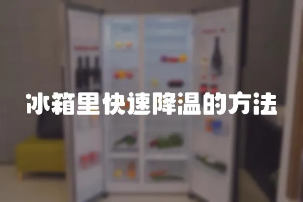 冰箱里快速降溫的方法