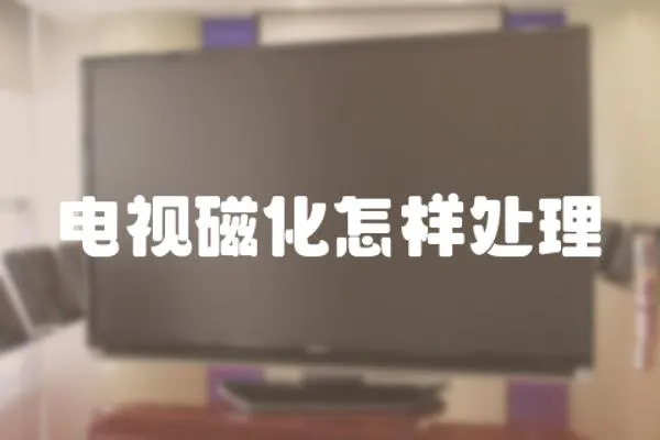 電視磁化怎樣處理