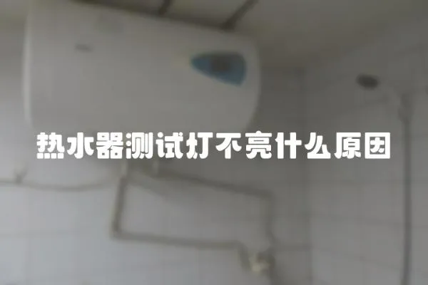熱水器測試燈不亮什么原因
