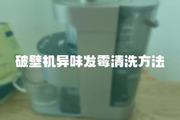 破壁機異味發霉清洗方法