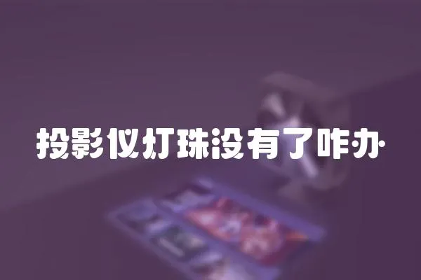 投影儀燈珠沒有了咋辦