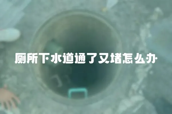 廁所下水道通了又堵怎么辦