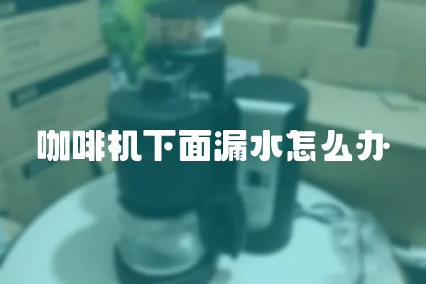 咖啡機下面漏水怎么辦