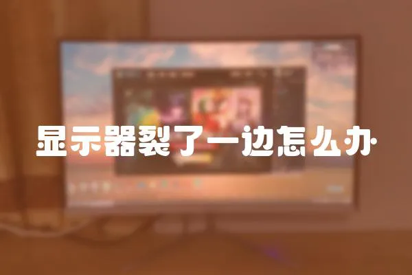 顯示器裂了一邊怎么辦