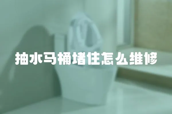 抽水馬桶堵住怎么維修