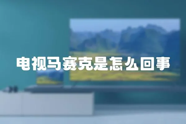 電視馬賽克是怎么回事