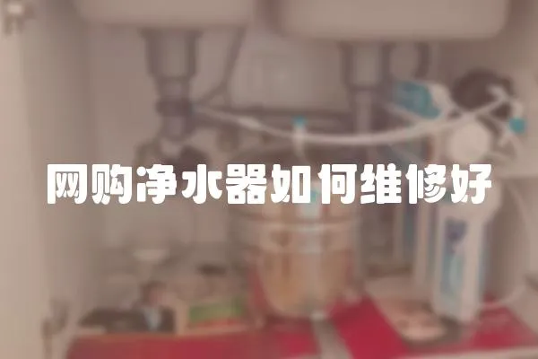 網(wǎng)購凈水器如何維修好