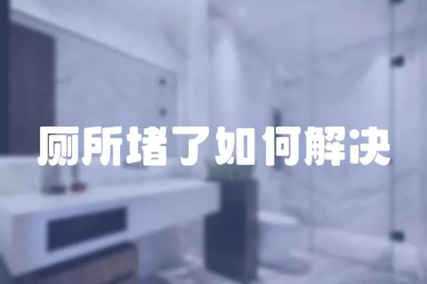 廁所堵了如何解決