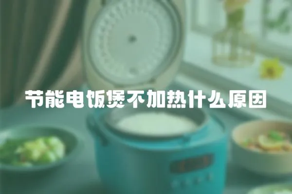 節(jié)能電飯煲不加熱什么原因