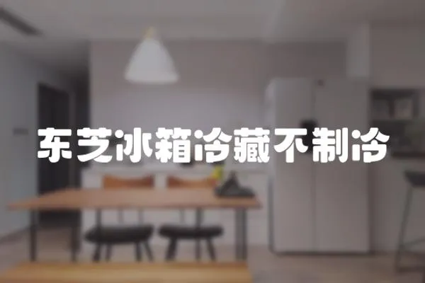 東芝冰箱冷藏不制冷