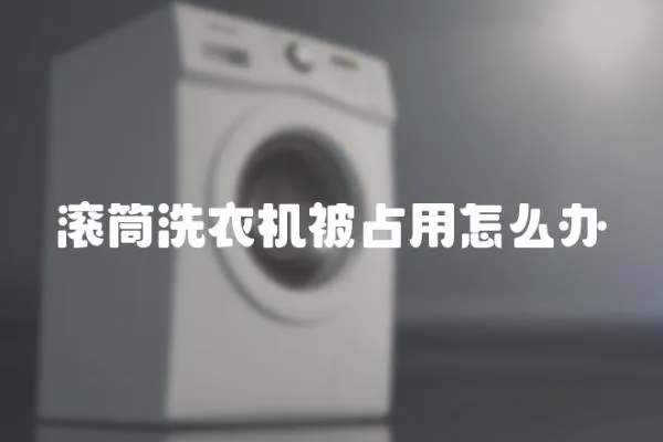 滾筒洗衣機被占用怎么辦