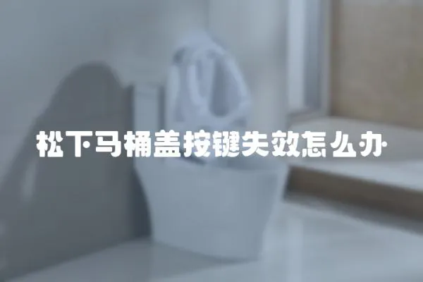 松下馬桶蓋按鍵失效怎么辦
